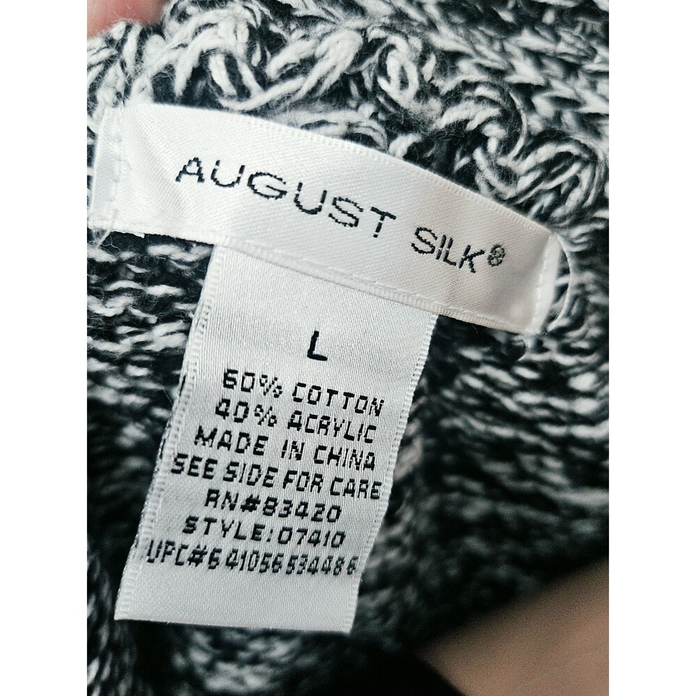 August Silk Sweater Size Large - Picture 5 of 5